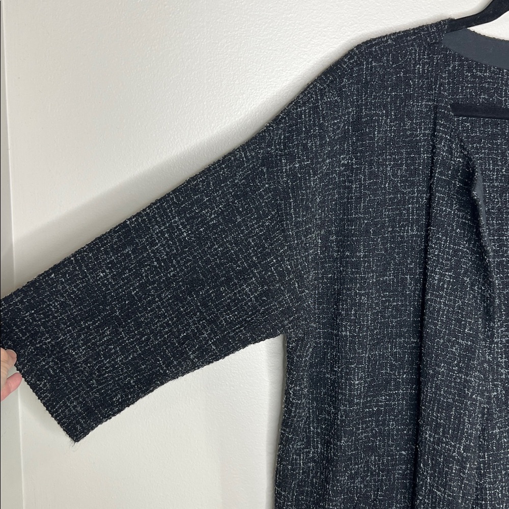 Eileen Fisher Briar Patch Black Wool open front 3/4 sleeve Jacket Blazer size XL - Picture 5 of 13